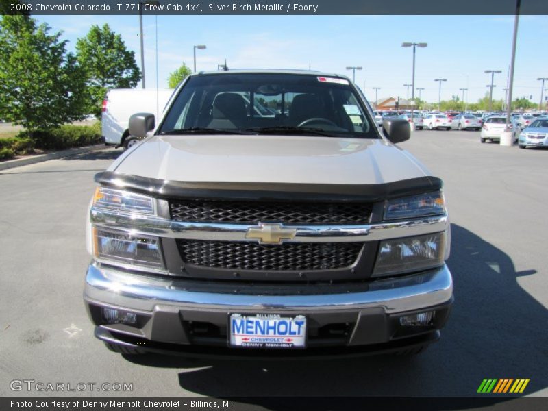Silver Birch Metallic / Ebony 2008 Chevrolet Colorado LT Z71 Crew Cab 4x4
