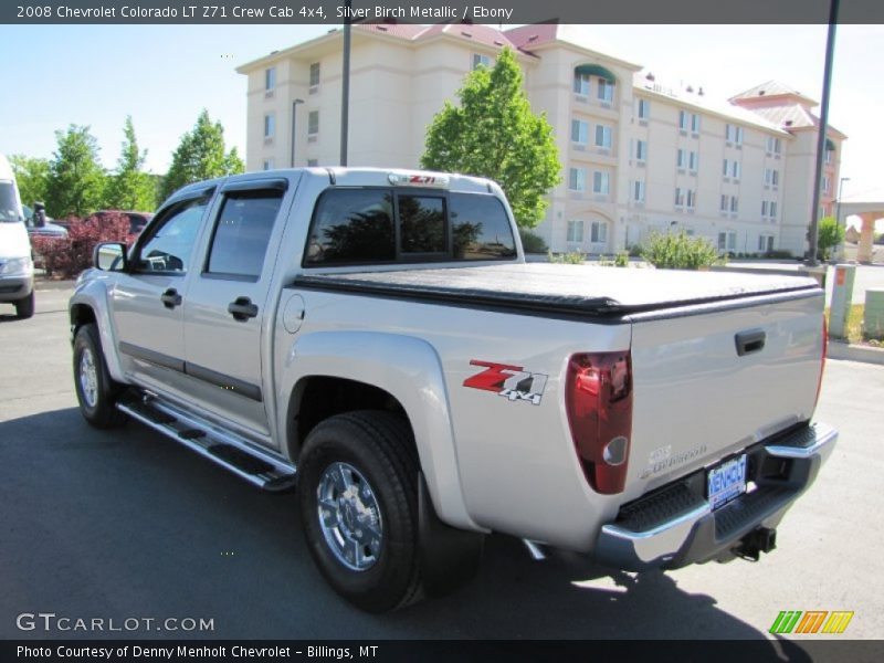 Silver Birch Metallic / Ebony 2008 Chevrolet Colorado LT Z71 Crew Cab 4x4