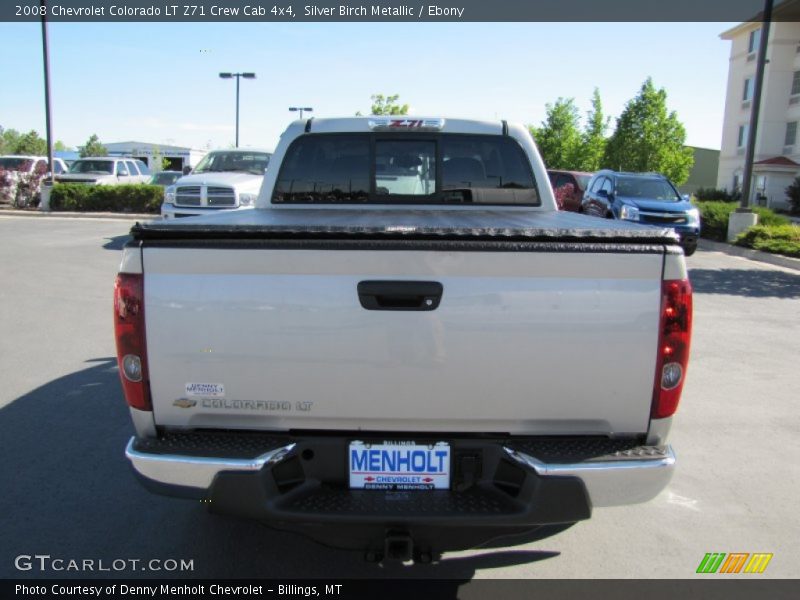 Silver Birch Metallic / Ebony 2008 Chevrolet Colorado LT Z71 Crew Cab 4x4