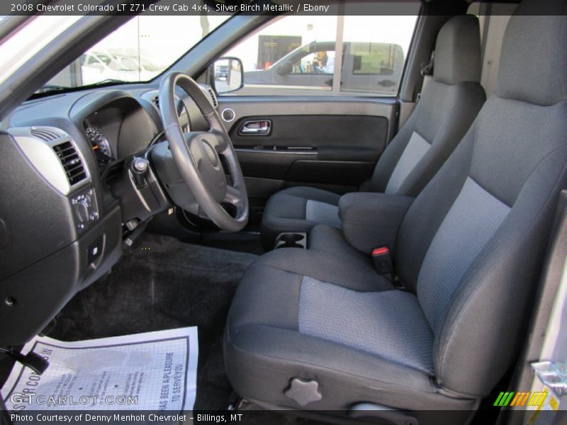 Silver Birch Metallic / Ebony 2008 Chevrolet Colorado LT Z71 Crew Cab 4x4