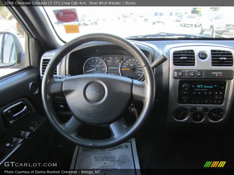 Silver Birch Metallic / Ebony 2008 Chevrolet Colorado LT Z71 Crew Cab 4x4