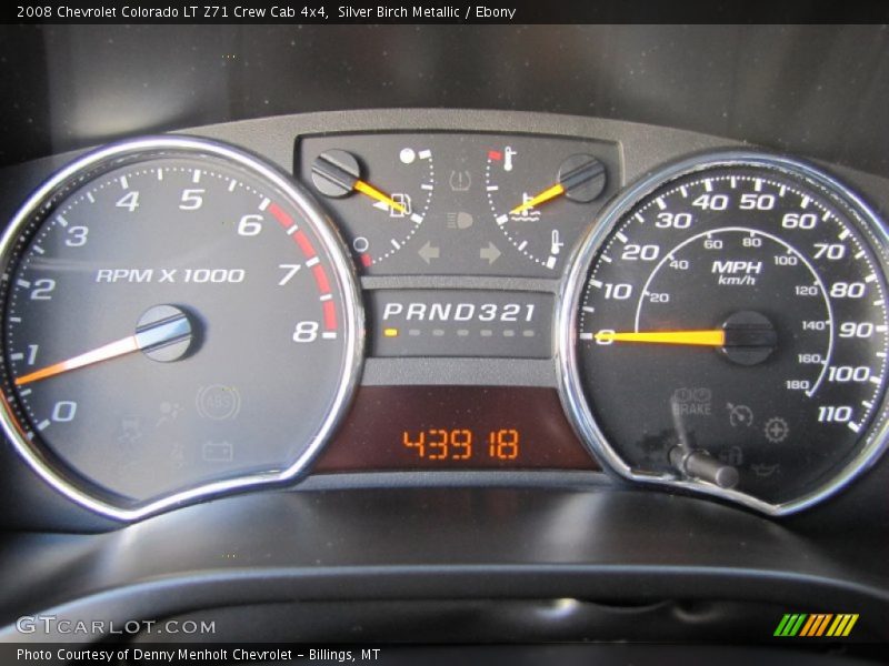 Silver Birch Metallic / Ebony 2008 Chevrolet Colorado LT Z71 Crew Cab 4x4