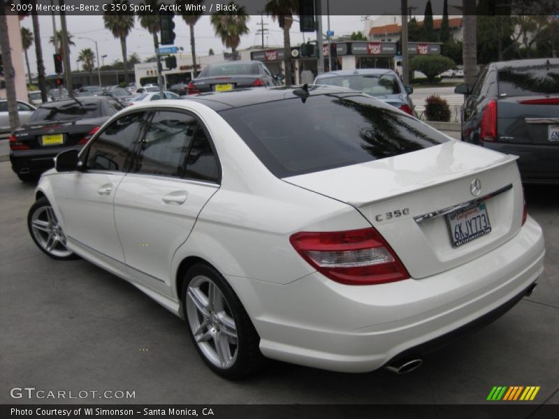 Arctic White / Black 2009 Mercedes-Benz C 350 Sport