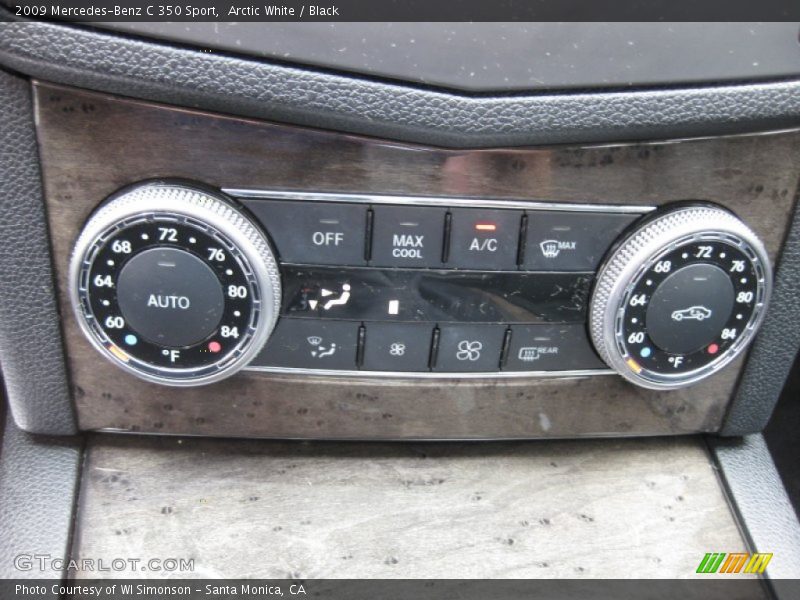 Arctic White / Black 2009 Mercedes-Benz C 350 Sport