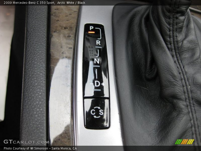 Arctic White / Black 2009 Mercedes-Benz C 350 Sport