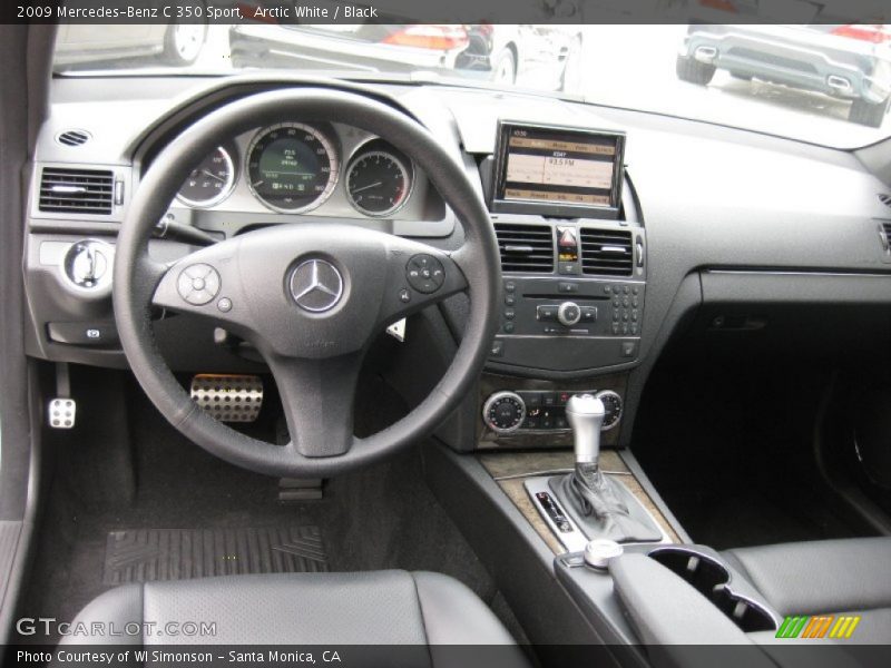 Arctic White / Black 2009 Mercedes-Benz C 350 Sport