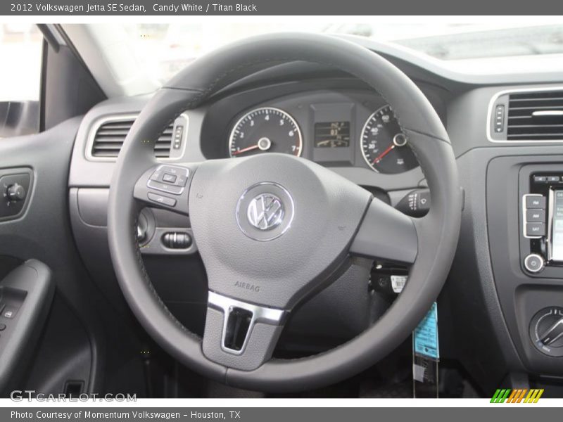 Candy White / Titan Black 2012 Volkswagen Jetta SE Sedan
