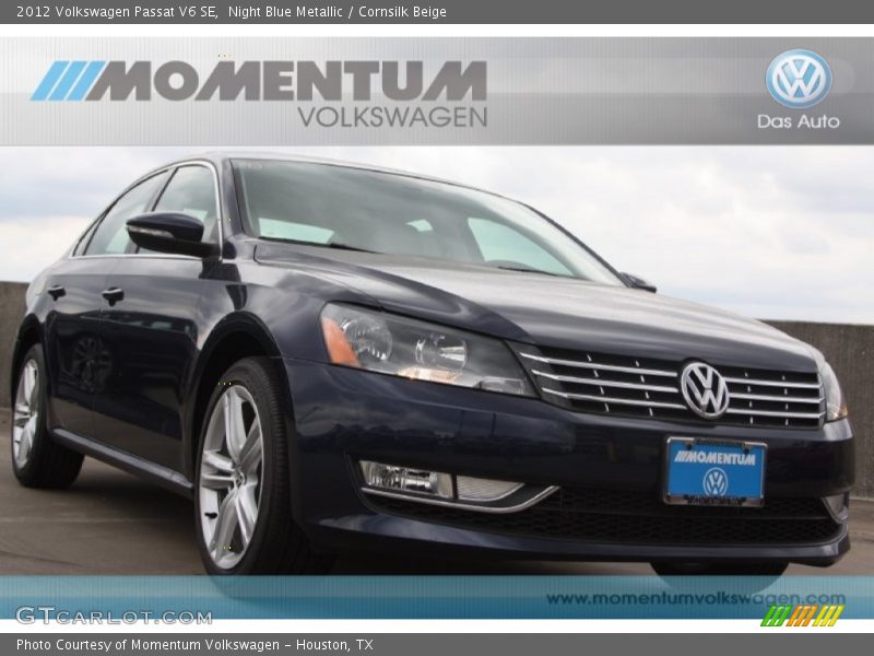 Night Blue Metallic / Cornsilk Beige 2012 Volkswagen Passat V6 SE