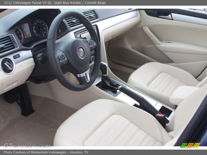 Night Blue Metallic / Cornsilk Beige 2012 Volkswagen Passat V6 SE