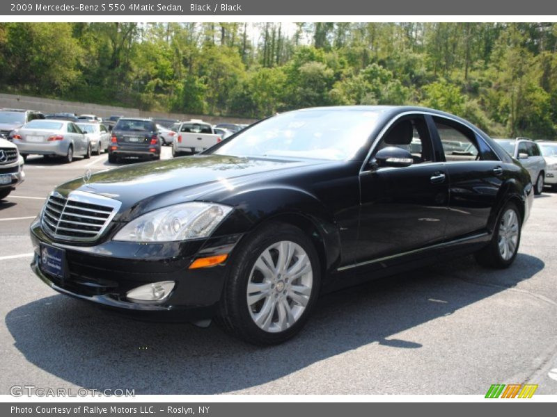 Black / Black 2009 Mercedes-Benz S 550 4Matic Sedan