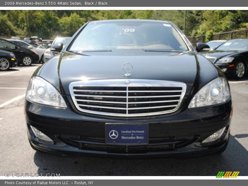 Black / Black 2009 Mercedes-Benz S 550 4Matic Sedan