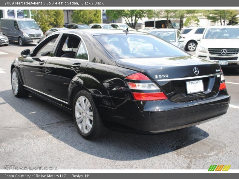 Black / Black 2009 Mercedes-Benz S 550 4Matic Sedan