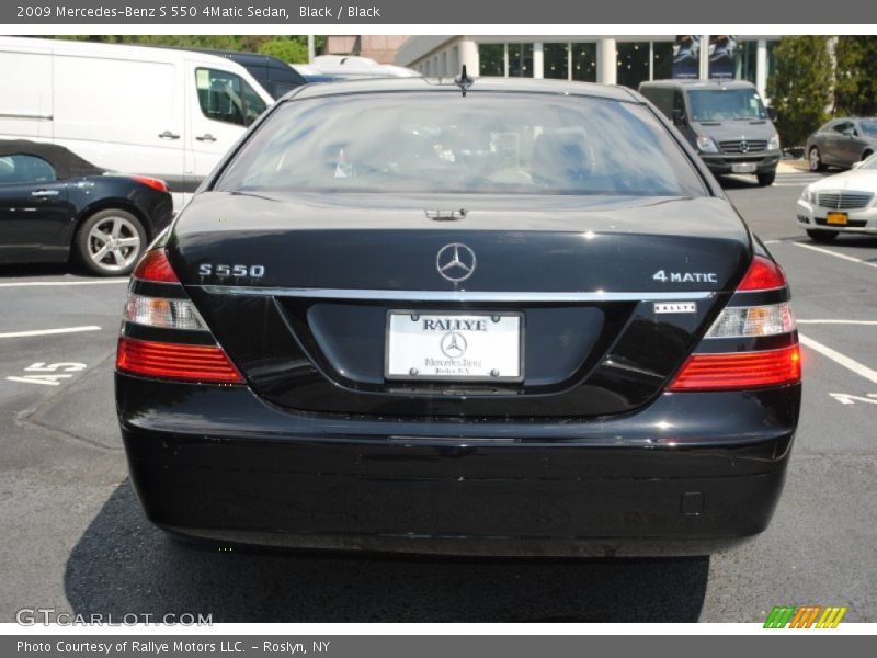Black / Black 2009 Mercedes-Benz S 550 4Matic Sedan