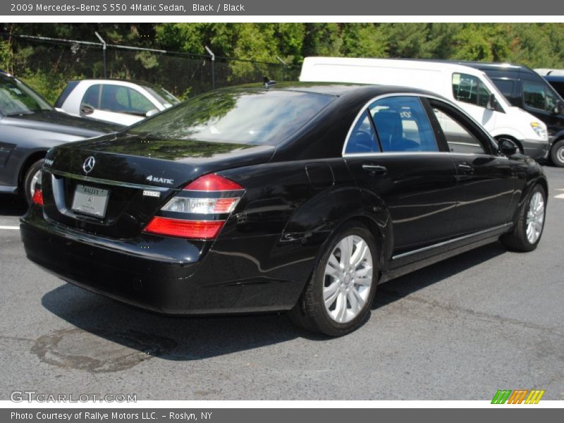 Black / Black 2009 Mercedes-Benz S 550 4Matic Sedan