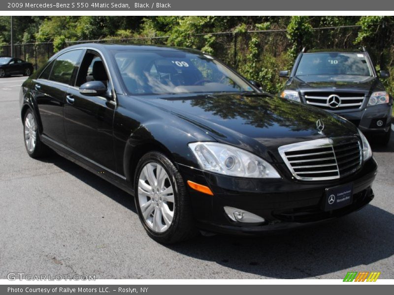 Black / Black 2009 Mercedes-Benz S 550 4Matic Sedan