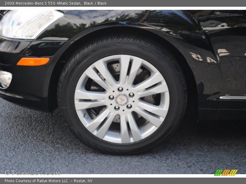 Black / Black 2009 Mercedes-Benz S 550 4Matic Sedan