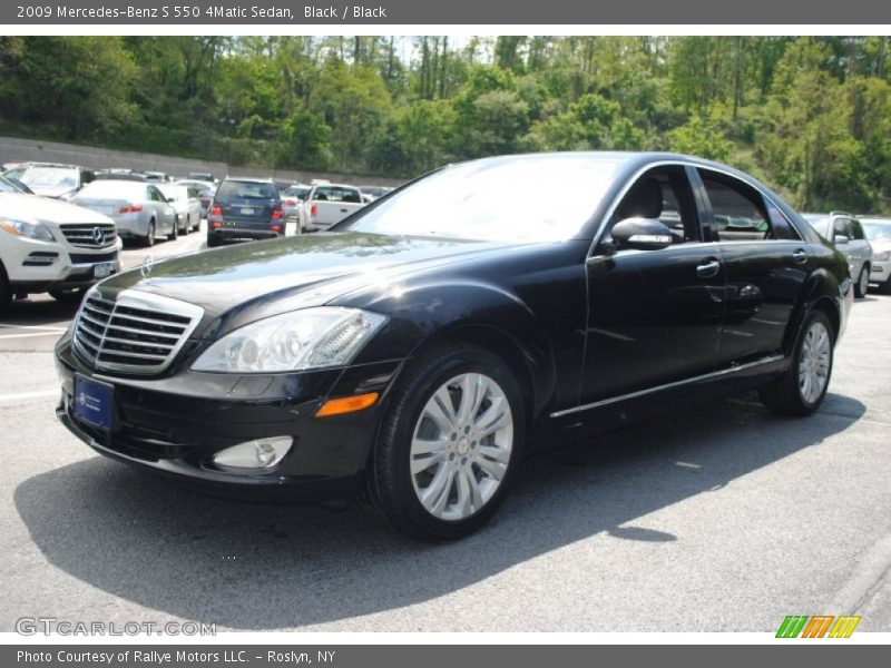 Black / Black 2009 Mercedes-Benz S 550 4Matic Sedan