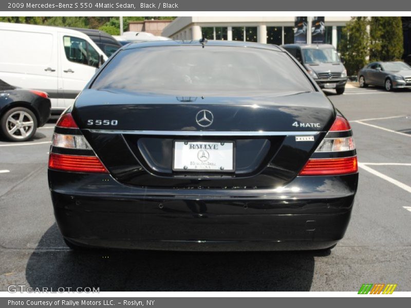 Black / Black 2009 Mercedes-Benz S 550 4Matic Sedan
