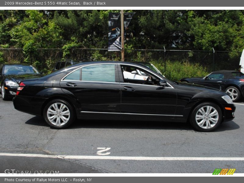 Black / Black 2009 Mercedes-Benz S 550 4Matic Sedan