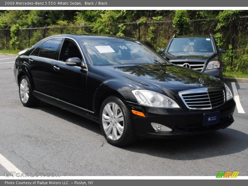 Black / Black 2009 Mercedes-Benz S 550 4Matic Sedan