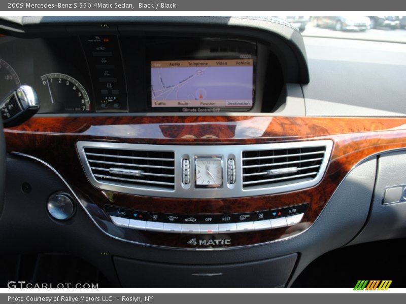 Black / Black 2009 Mercedes-Benz S 550 4Matic Sedan