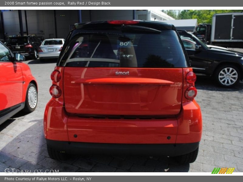 Rally Red / Design Black 2008 Smart fortwo passion coupe