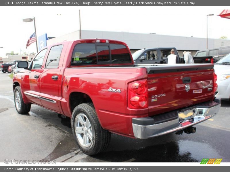 Deep Cherry Red Crystal Pearl / Dark Slate Gray/Medium Slate Gray 2011 Dodge Dakota Laramie Crew Cab 4x4
