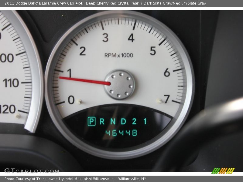 Deep Cherry Red Crystal Pearl / Dark Slate Gray/Medium Slate Gray 2011 Dodge Dakota Laramie Crew Cab 4x4