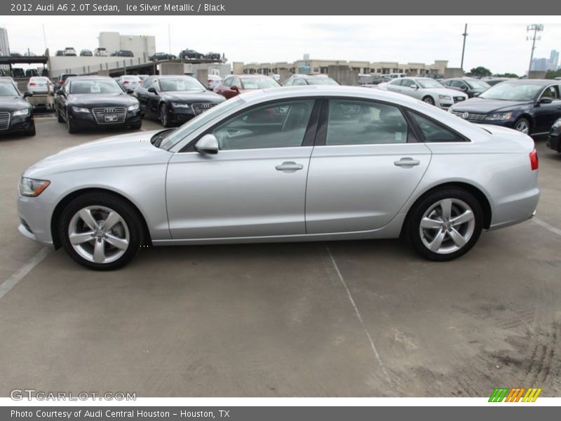 Ice Silver Metallic / Black 2012 Audi A6 2.0T Sedan