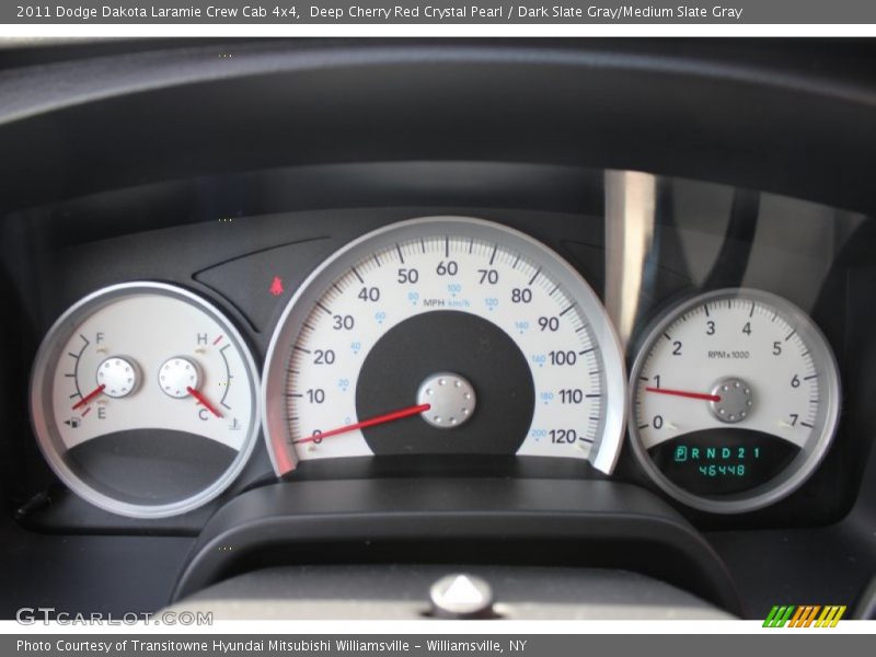  2011 Dakota Laramie Crew Cab 4x4 Laramie Crew Cab 4x4 Gauges