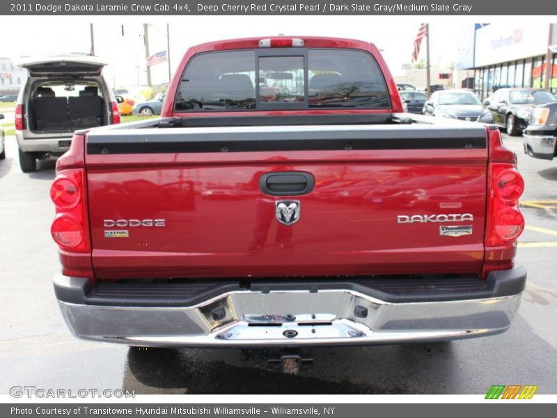 Deep Cherry Red Crystal Pearl / Dark Slate Gray/Medium Slate Gray 2011 Dodge Dakota Laramie Crew Cab 4x4