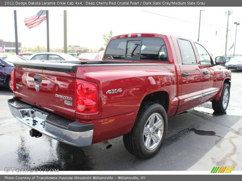 Deep Cherry Red Crystal Pearl / Dark Slate Gray/Medium Slate Gray 2011 Dodge Dakota Laramie Crew Cab 4x4