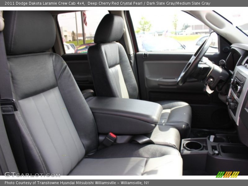 Deep Cherry Red Crystal Pearl / Dark Slate Gray/Medium Slate Gray 2011 Dodge Dakota Laramie Crew Cab 4x4