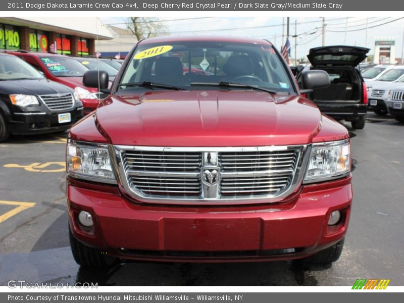 Deep Cherry Red Crystal Pearl / Dark Slate Gray/Medium Slate Gray 2011 Dodge Dakota Laramie Crew Cab 4x4