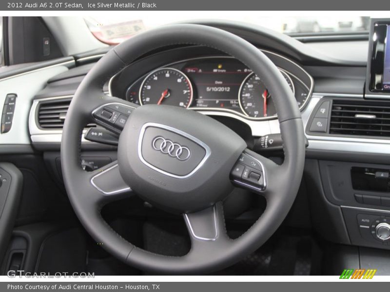 Ice Silver Metallic / Black 2012 Audi A6 2.0T Sedan