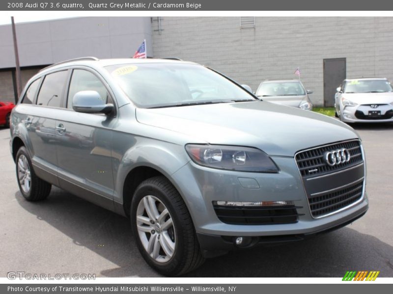 Quartz Grey Metallic / Cardamom Beige 2008 Audi Q7 3.6 quattro