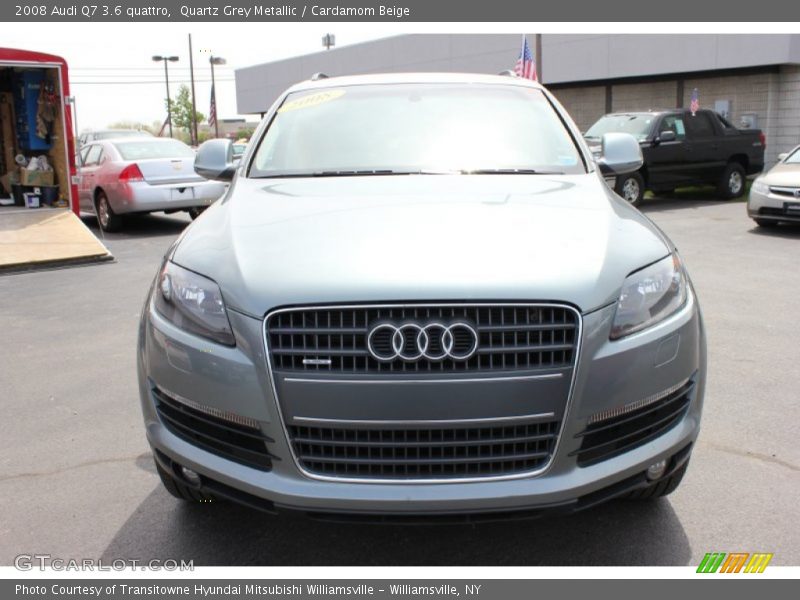 Quartz Grey Metallic / Cardamom Beige 2008 Audi Q7 3.6 quattro