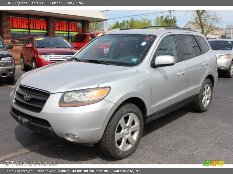 Bright Silver / Gray 2007 Hyundai Santa Fe SE