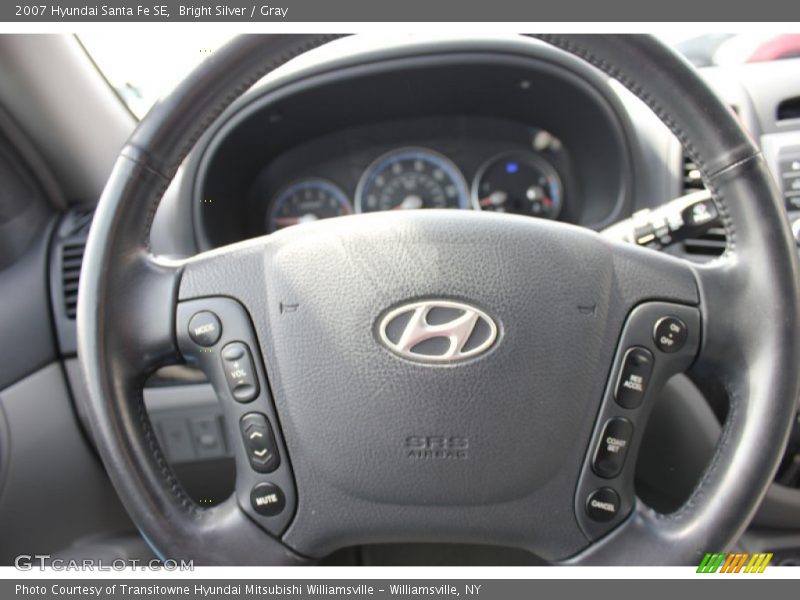 Bright Silver / Gray 2007 Hyundai Santa Fe SE