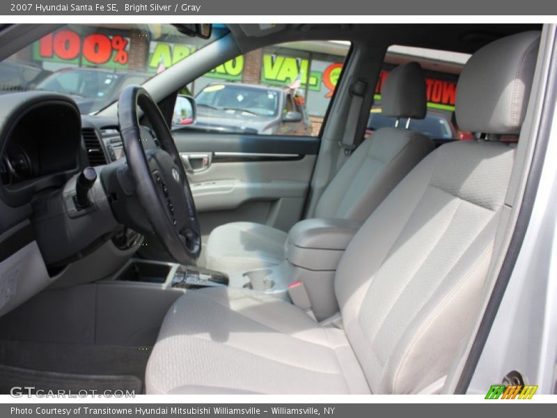 Bright Silver / Gray 2007 Hyundai Santa Fe SE