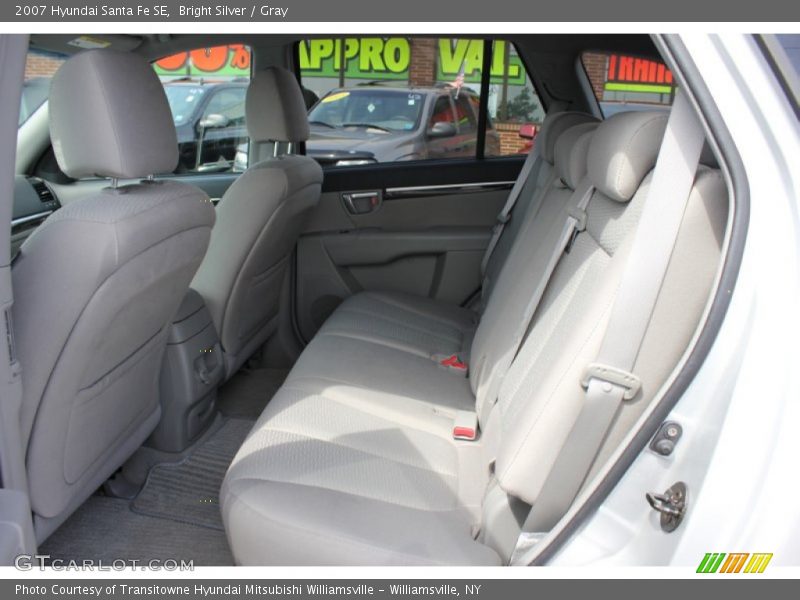 Bright Silver / Gray 2007 Hyundai Santa Fe SE
