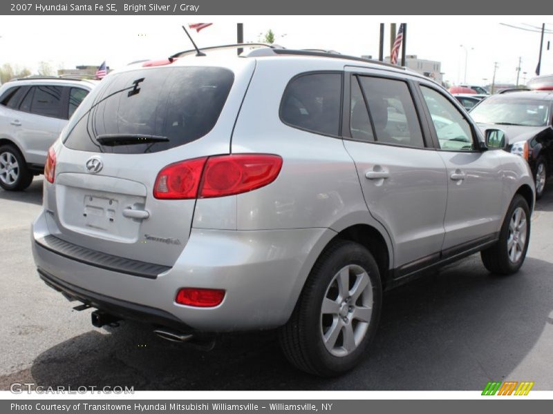 Bright Silver / Gray 2007 Hyundai Santa Fe SE