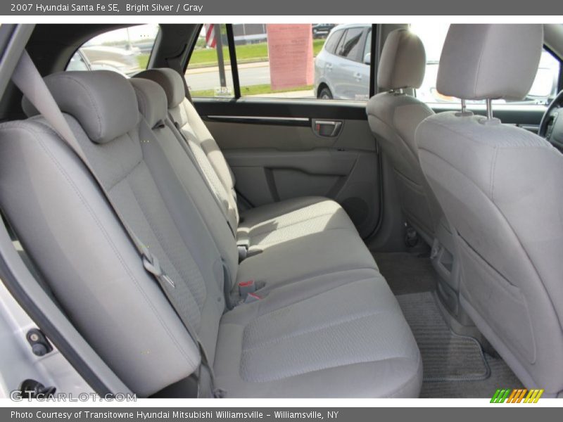 Bright Silver / Gray 2007 Hyundai Santa Fe SE