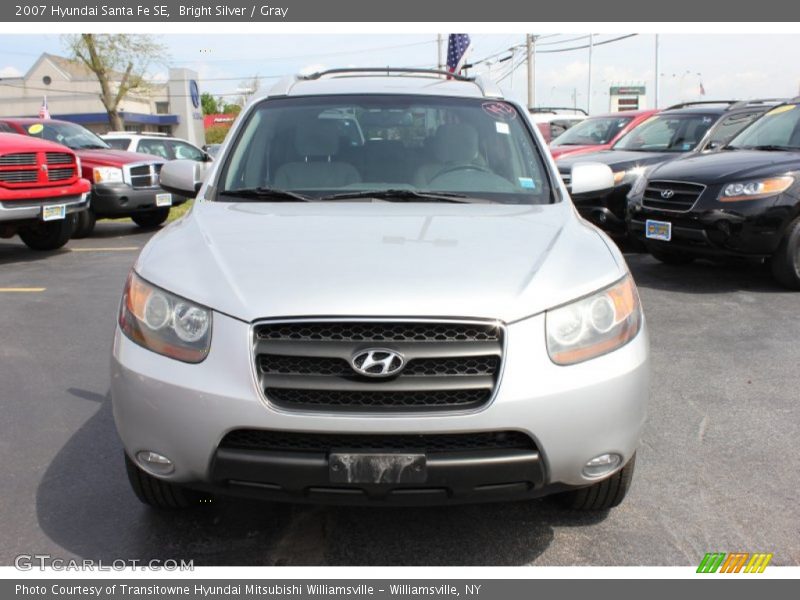 Bright Silver / Gray 2007 Hyundai Santa Fe SE