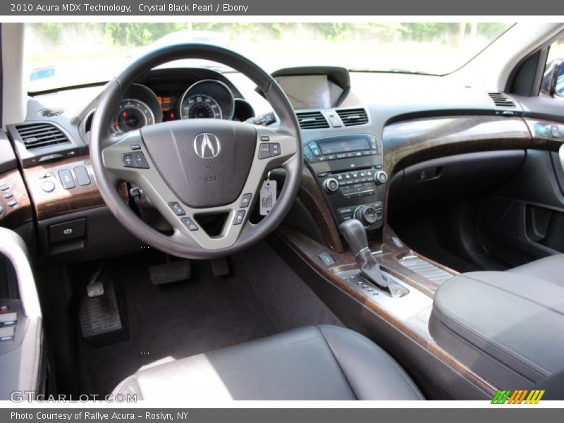 Crystal Black Pearl / Ebony 2010 Acura MDX Technology
