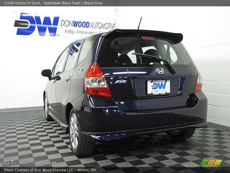 Nighthawk Black Pearl / Black/Grey 2008 Honda Fit Sport