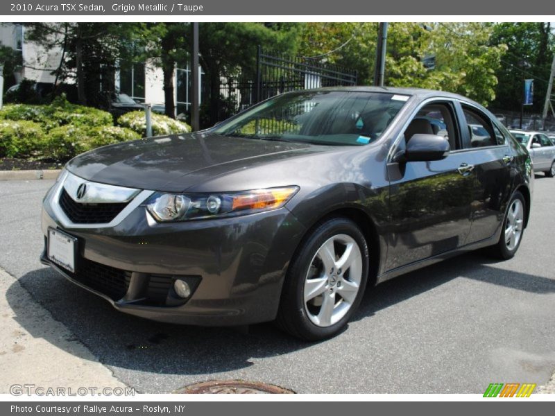 Grigio Metallic / Taupe 2010 Acura TSX Sedan