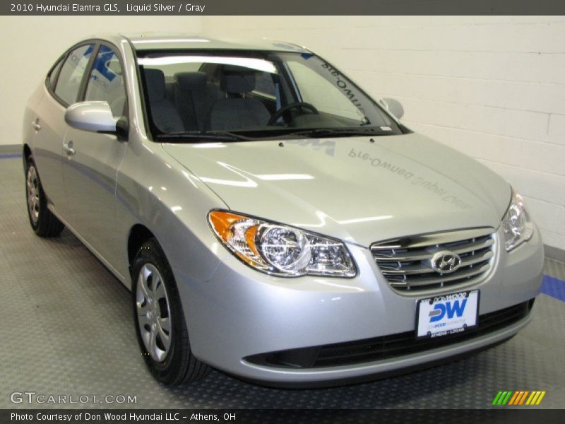 Liquid Silver / Gray 2010 Hyundai Elantra GLS