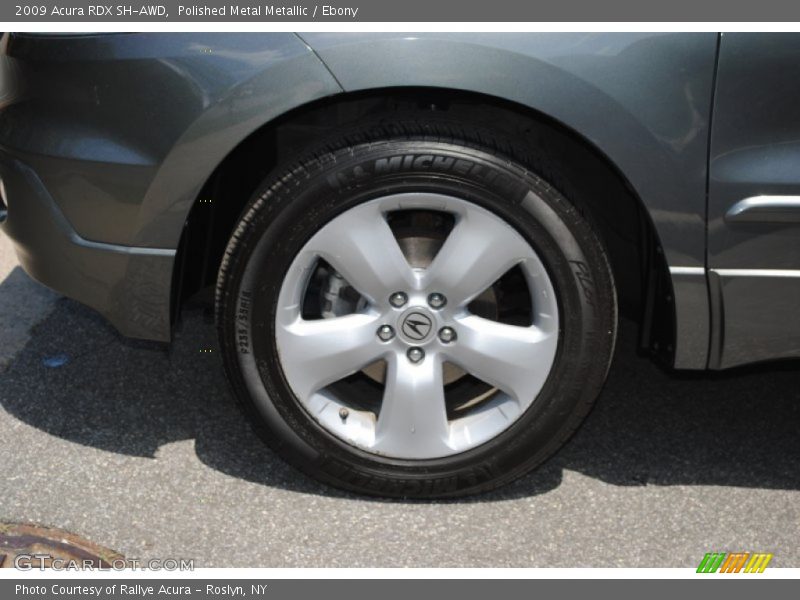 Polished Metal Metallic / Ebony 2009 Acura RDX SH-AWD