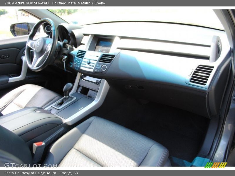 Polished Metal Metallic / Ebony 2009 Acura RDX SH-AWD